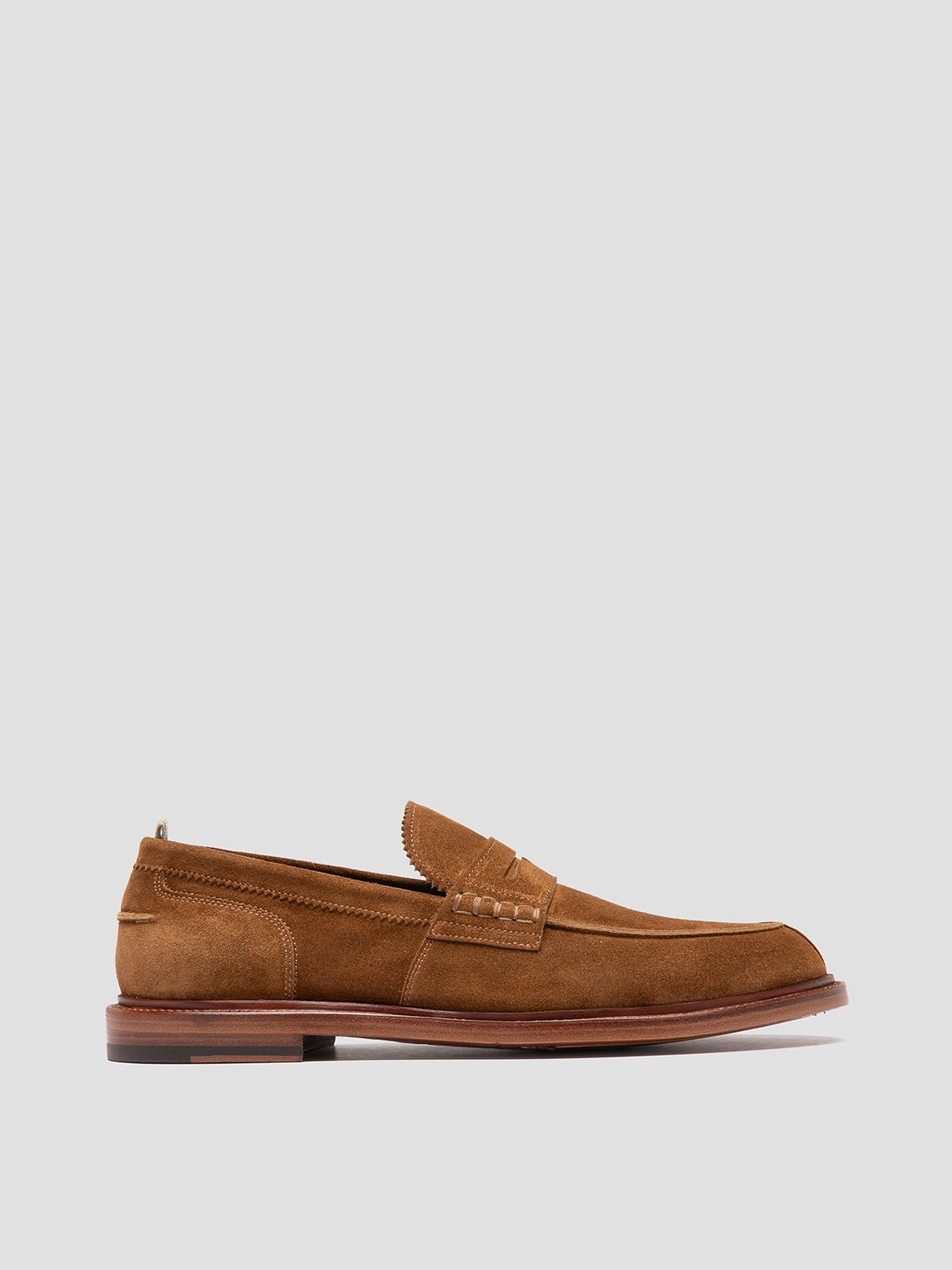 Slip Loafers SAX 001 - Brown Suede Penny Loafers