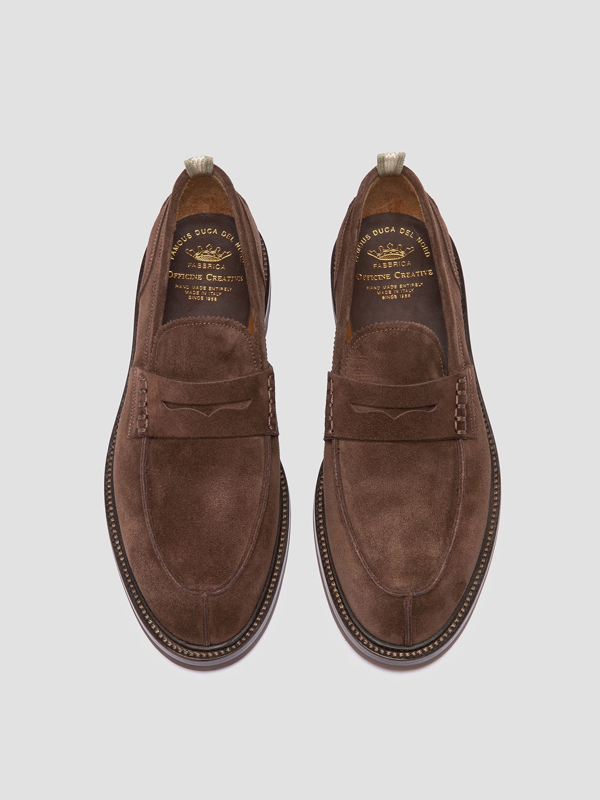 Define Loafers SAX FLEXI 001 - Brown Suede Penny Loafers