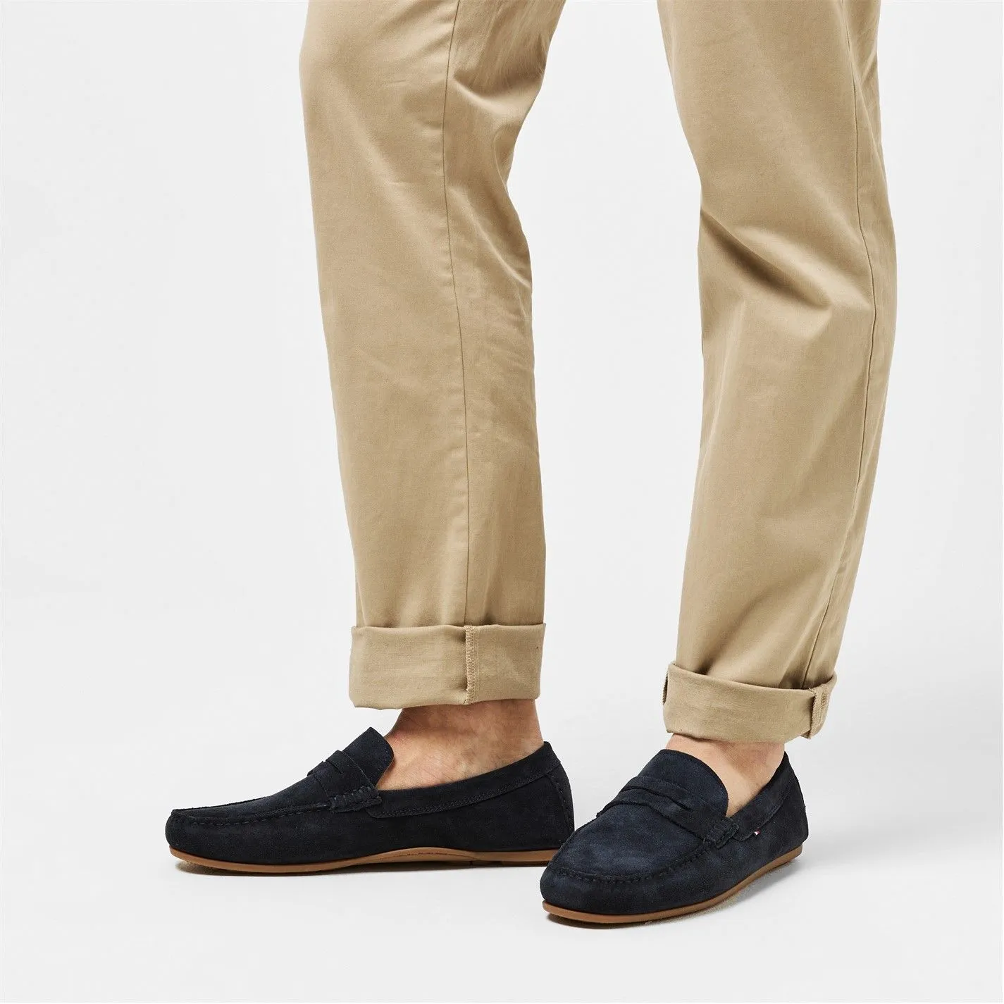 Chucnky Loafers Tommy Hilfiger  CASUAL HILFIGER SUEDE DRIVER Navy