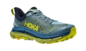 Men's Mafate Speed 4 Trail - Stone Blue/Dark Citron Best Wide Fitting Trail Shoes