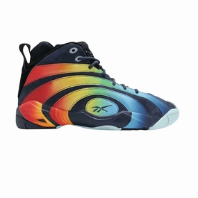 Shaqnosis 'Rainbow' Basketball Shoes Under Bucks