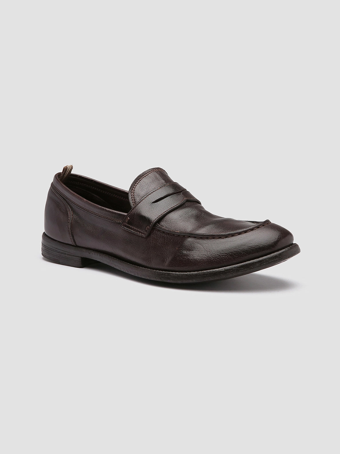 ARC 509 - Brown Leather Penny Loafers Fall Shoes Loafers