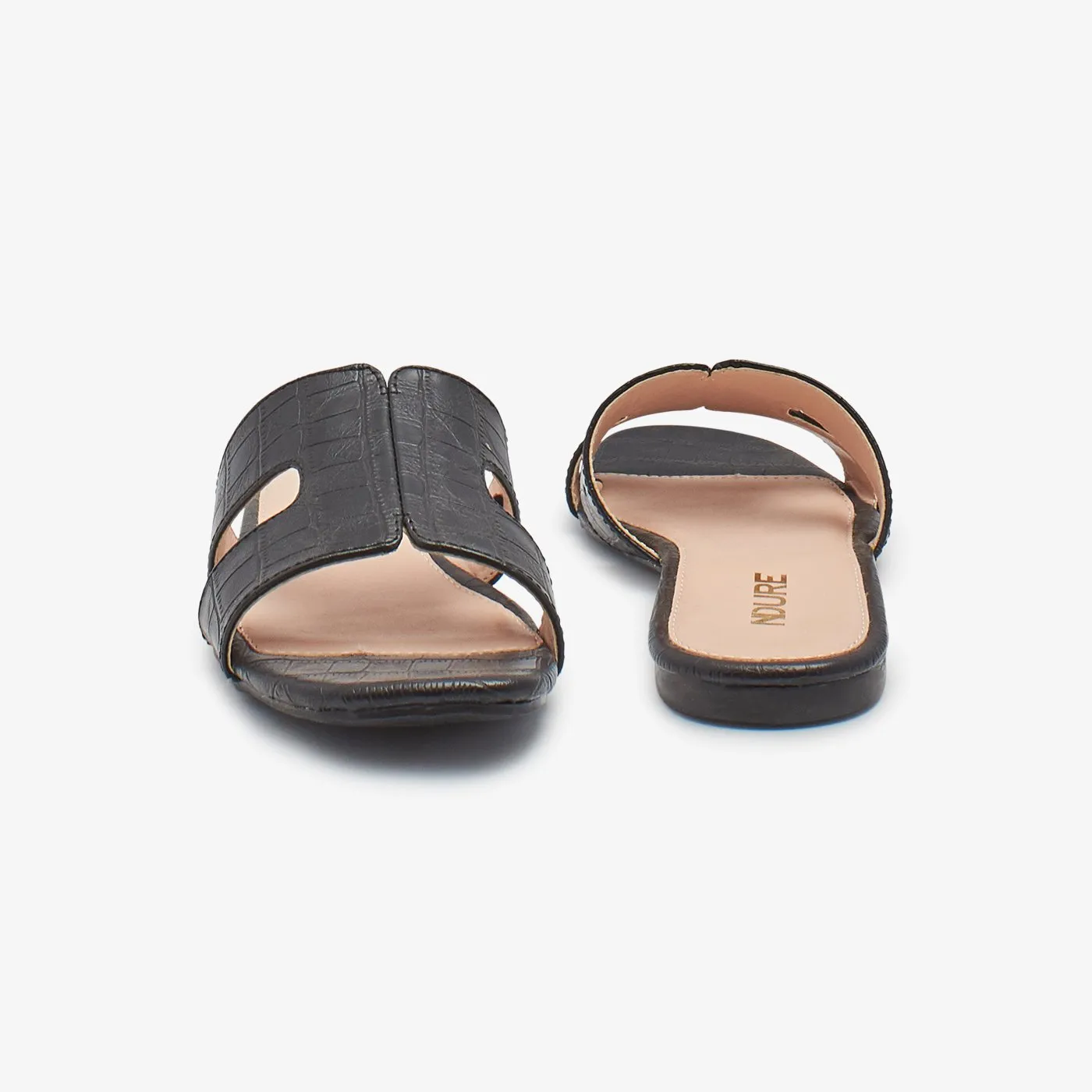 Flat Bottom Golf Shoes Shimmery Women Chappals