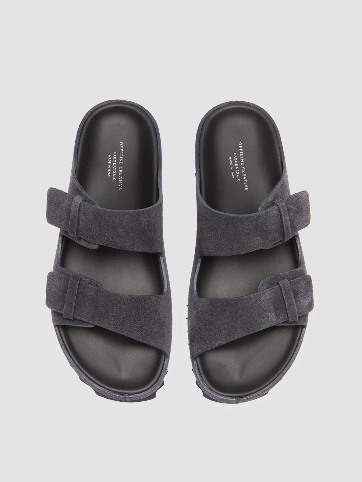 Brioso Sandals AGOR 010 - Navy Suede Slide Sandals