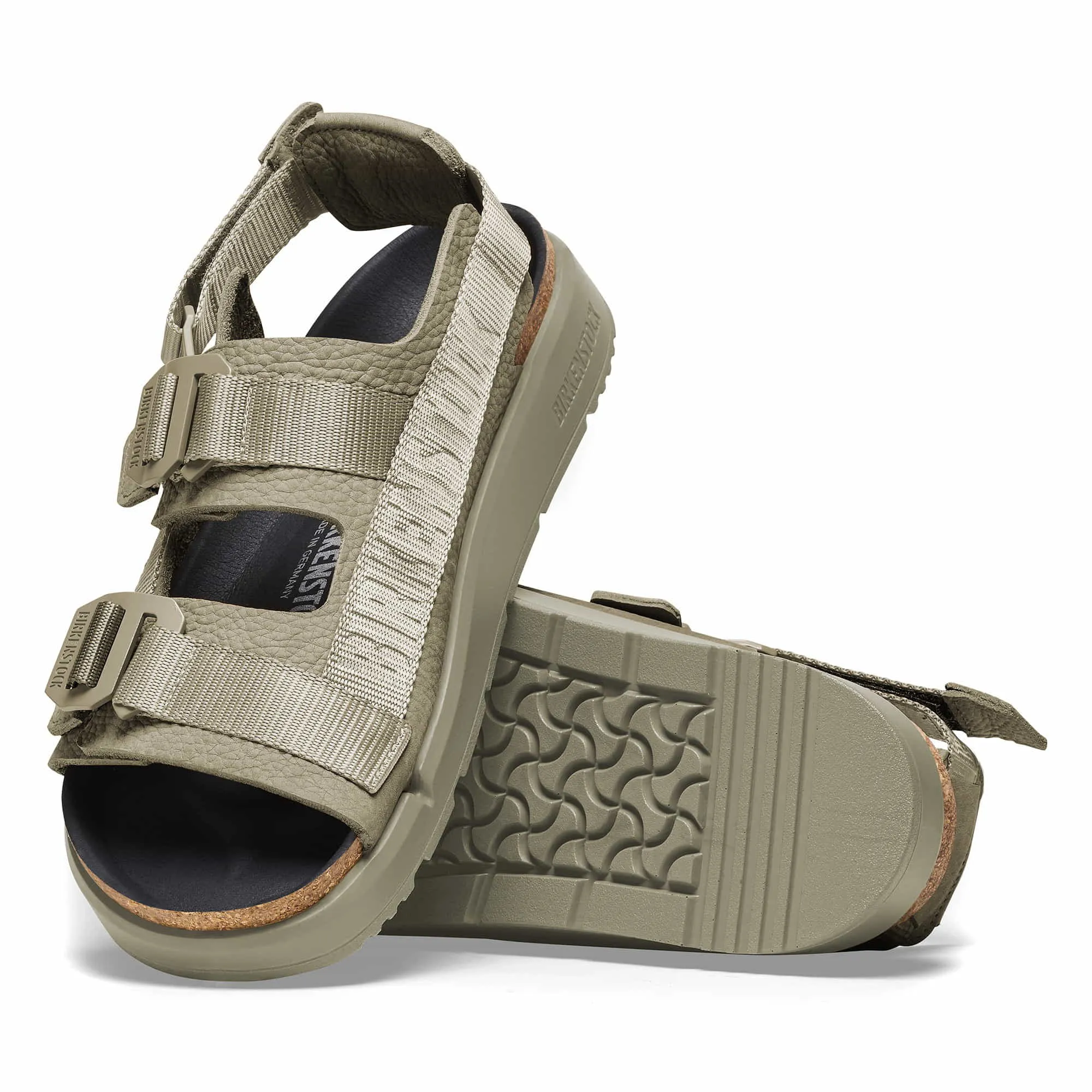 Qupid Sandals Shinjuku Natural Leather/Textile