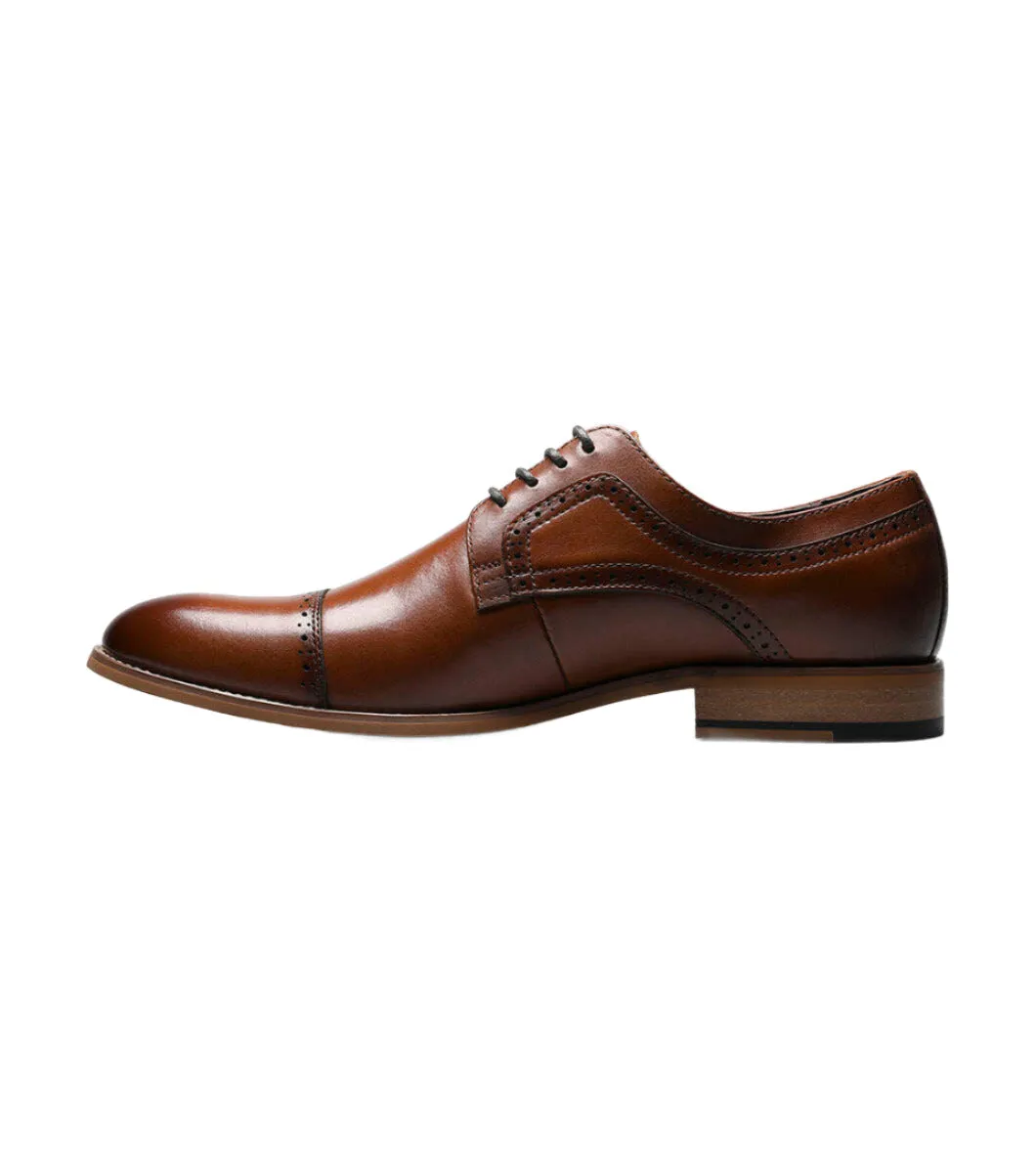 Stacy Adams Men's Dickinson Oxfords - Cognac Lace Up Oxfords