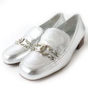 Aeyde Ruth Loafers Chanel COCO Mark Leather Loafers Shoes