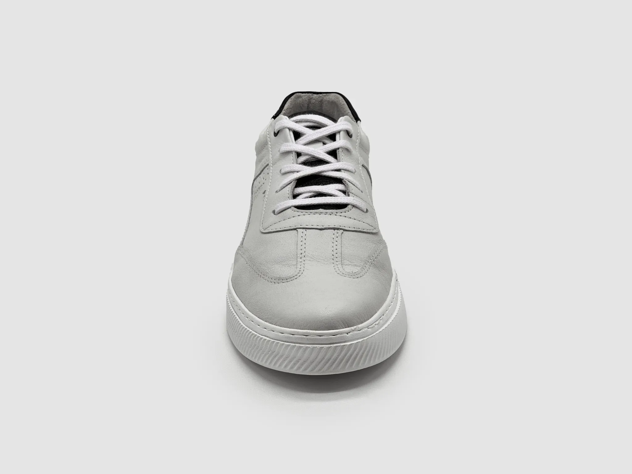 Men's Classic Leather Sneakers - White Hot High Sneakers