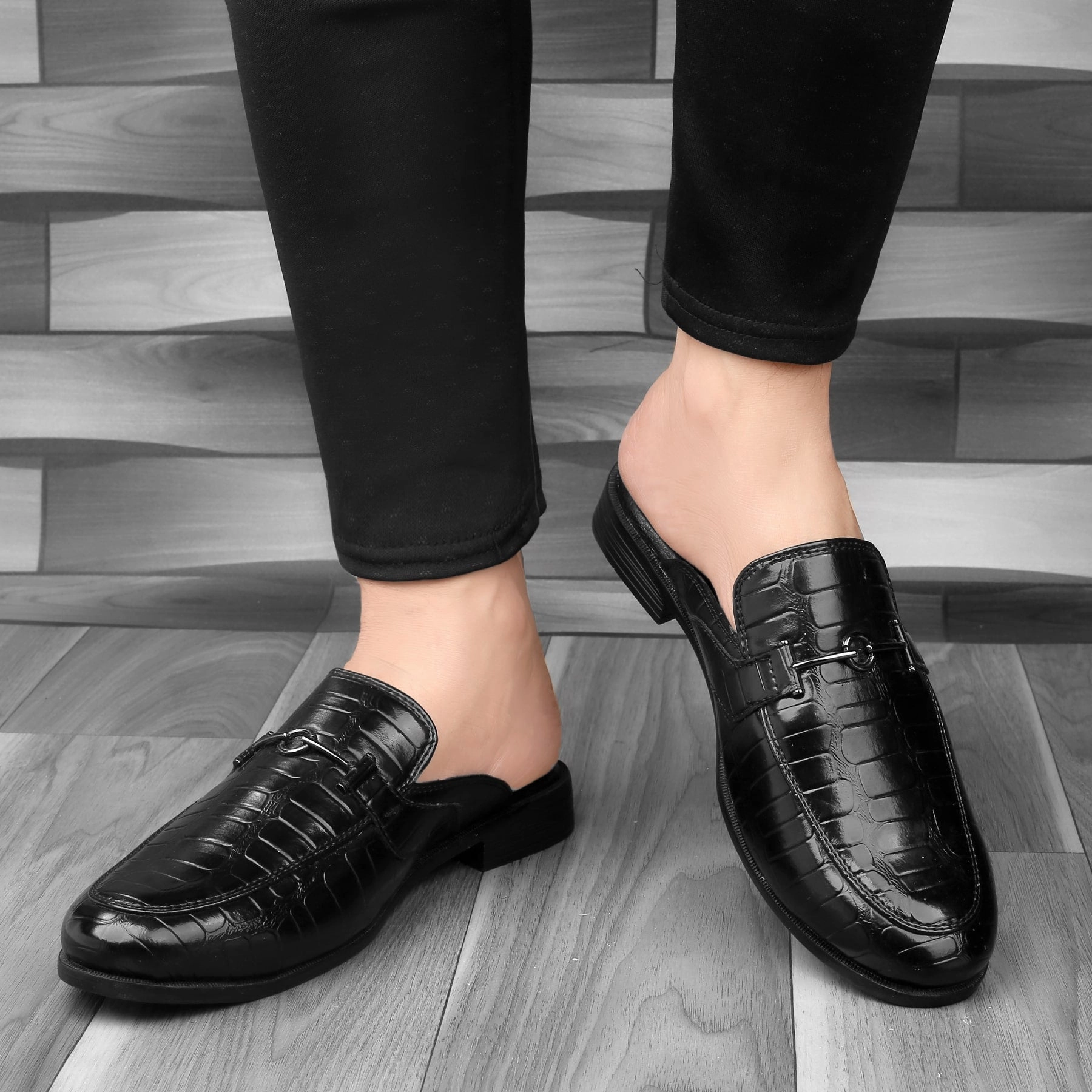 Prada Shoes Loafers Bacca Bucci Men's NOVA Mules Clogs Open back Loafers with Comfortable Memory Insoles