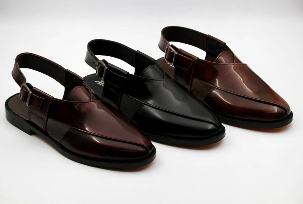 Sandals Milano Otto Leather Sole Peshawari Sandals