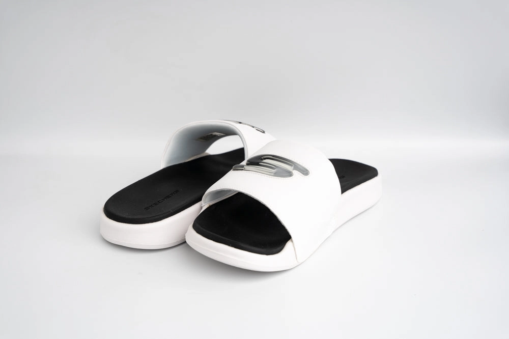 SKECHERS GAMBIX 2.0-UTOPO - 237199 - WBK Open Toe Fuzzy Slippers