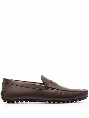 City leather penny loafers Designer Loafers On Sale