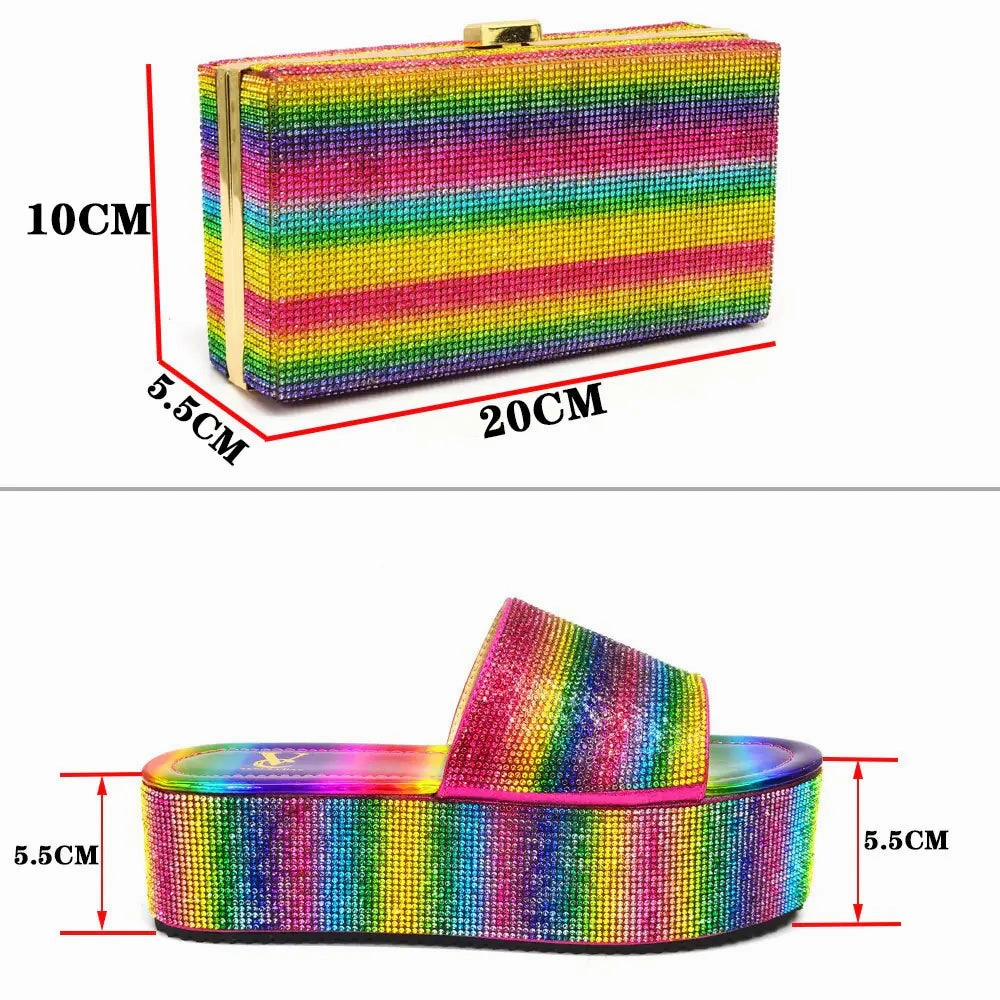 Little Times Slide Party Shoes and Purse Set