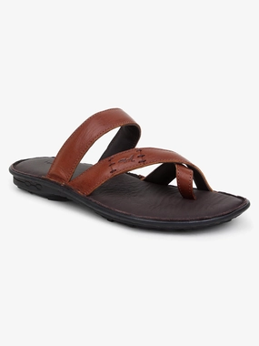 Frette Slippers Seth Brown Leather Slippers