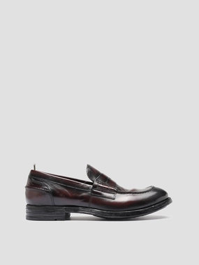 BALANCE 011 - Burgundy Leather Penny Loafers Ted Baker Loafers
