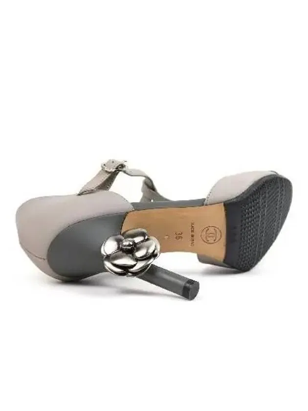 Smith Market Used Luxury Metal Shoes Women s Chanel Block High Heel