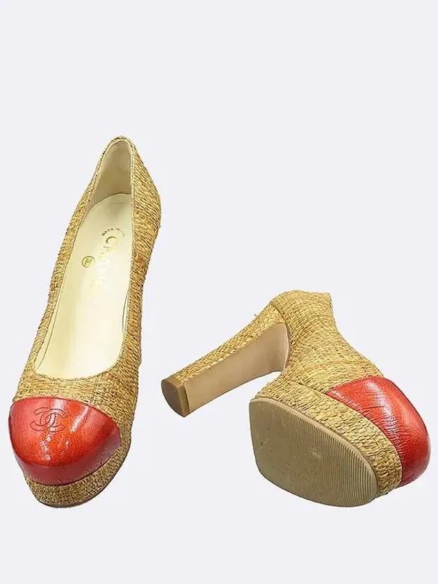 G27226 COCO logo pumps shoes 245MM Chanel Origin Of High Heeled Shoes