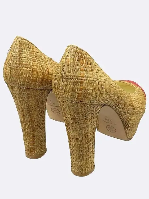 High Heels Movie G27226 COCO logo pumps shoes 245MM Chanel