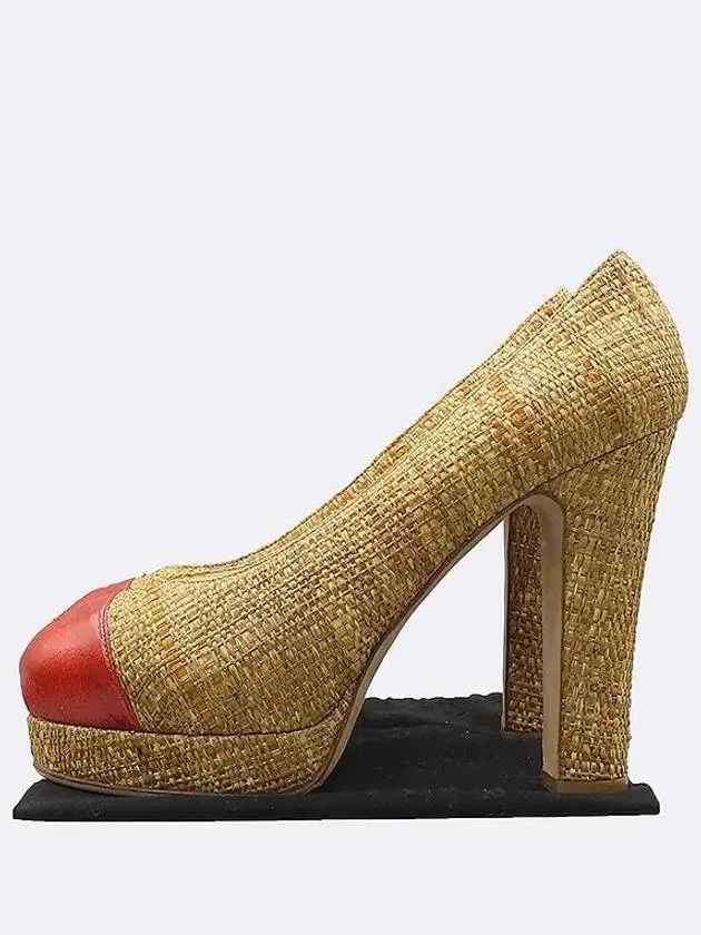 G27226 COCO logo pumps shoes 245MM Chanel Snake High Heels