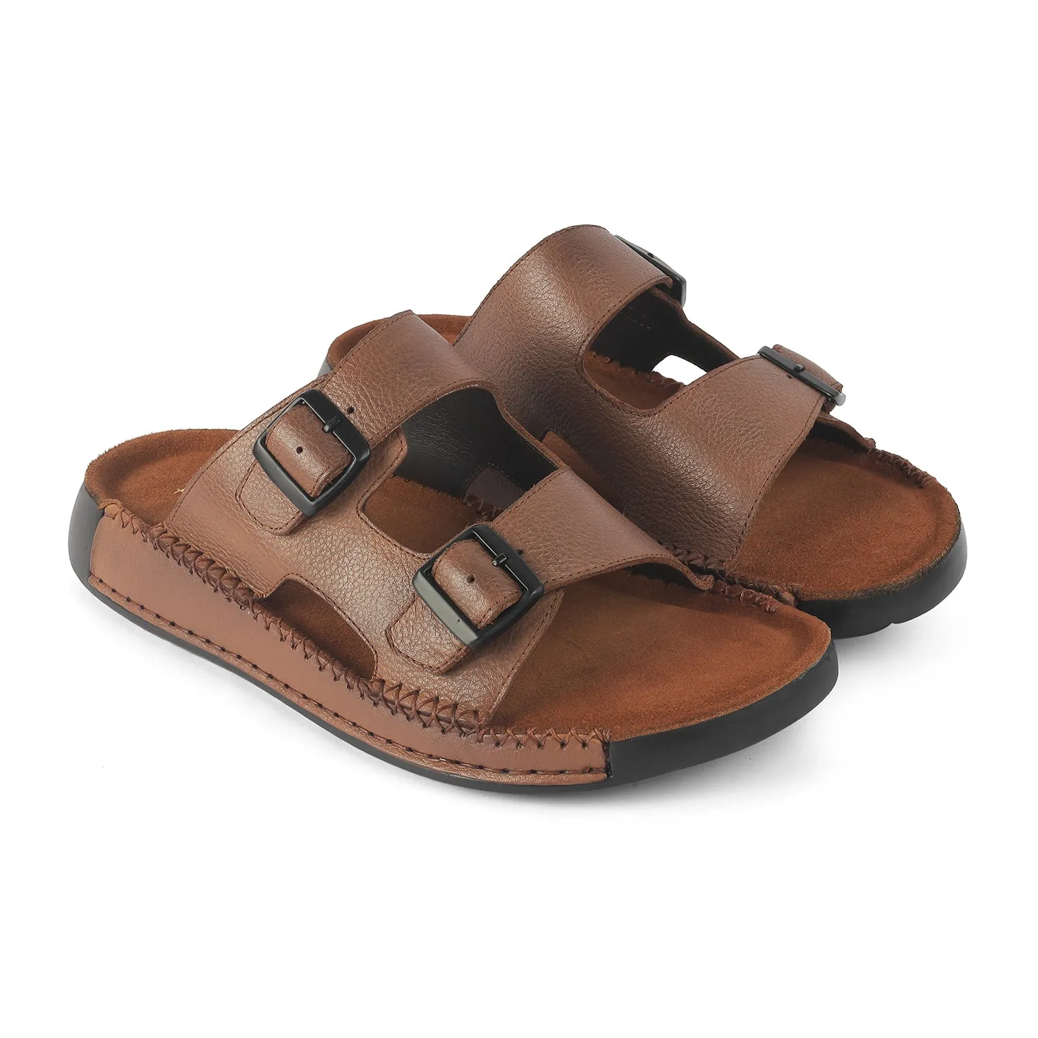 Inexpensive Birkenstock Sandals Tresmode Hagri Tan Men's Sandals
