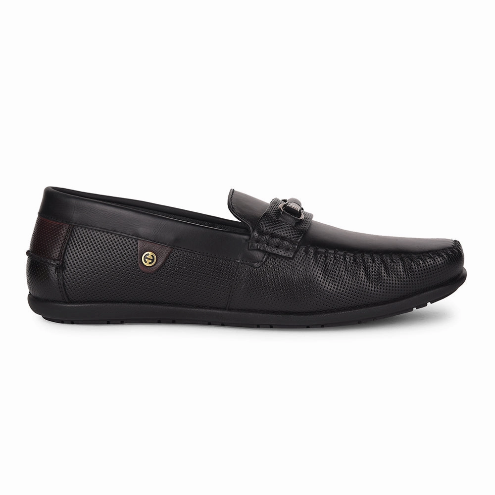 Healers Black Casual Loafers For Men OSL-31 By Liberty Loafers Uk