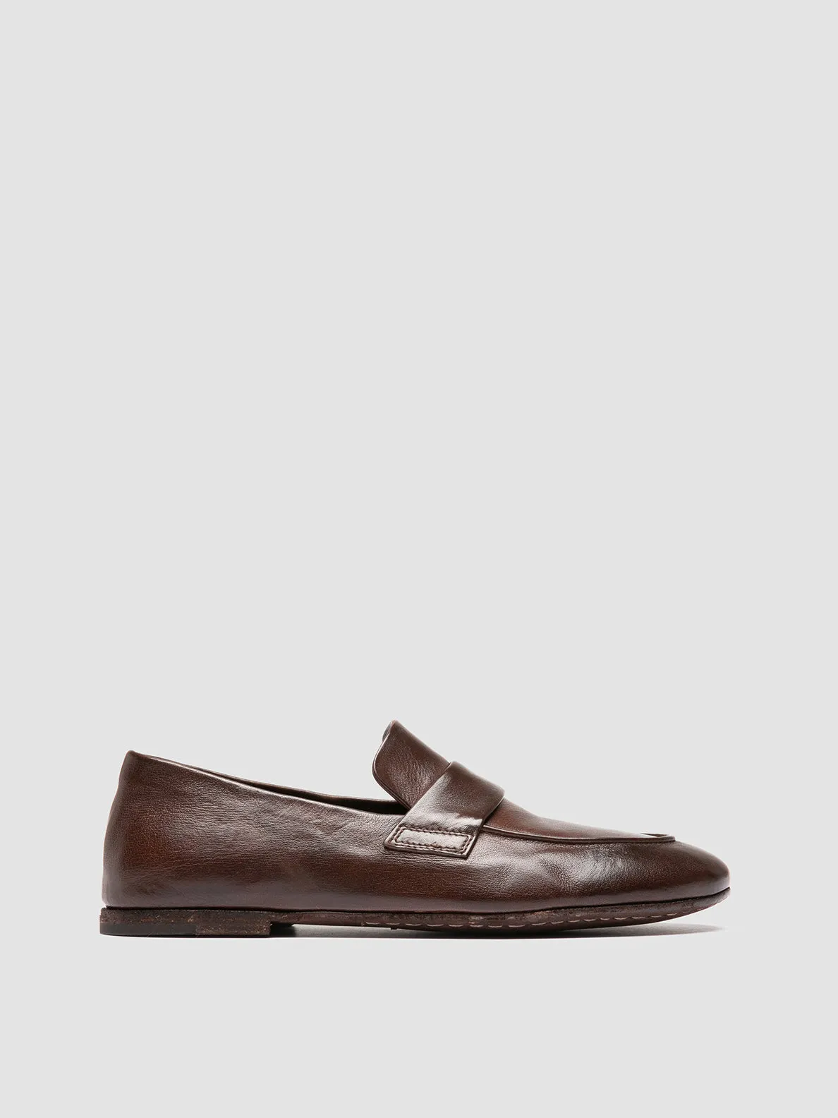 BLAIR DD 001 -Dark Brown Leather Penny Loafers Alexander Wang Carter Platform Loafers