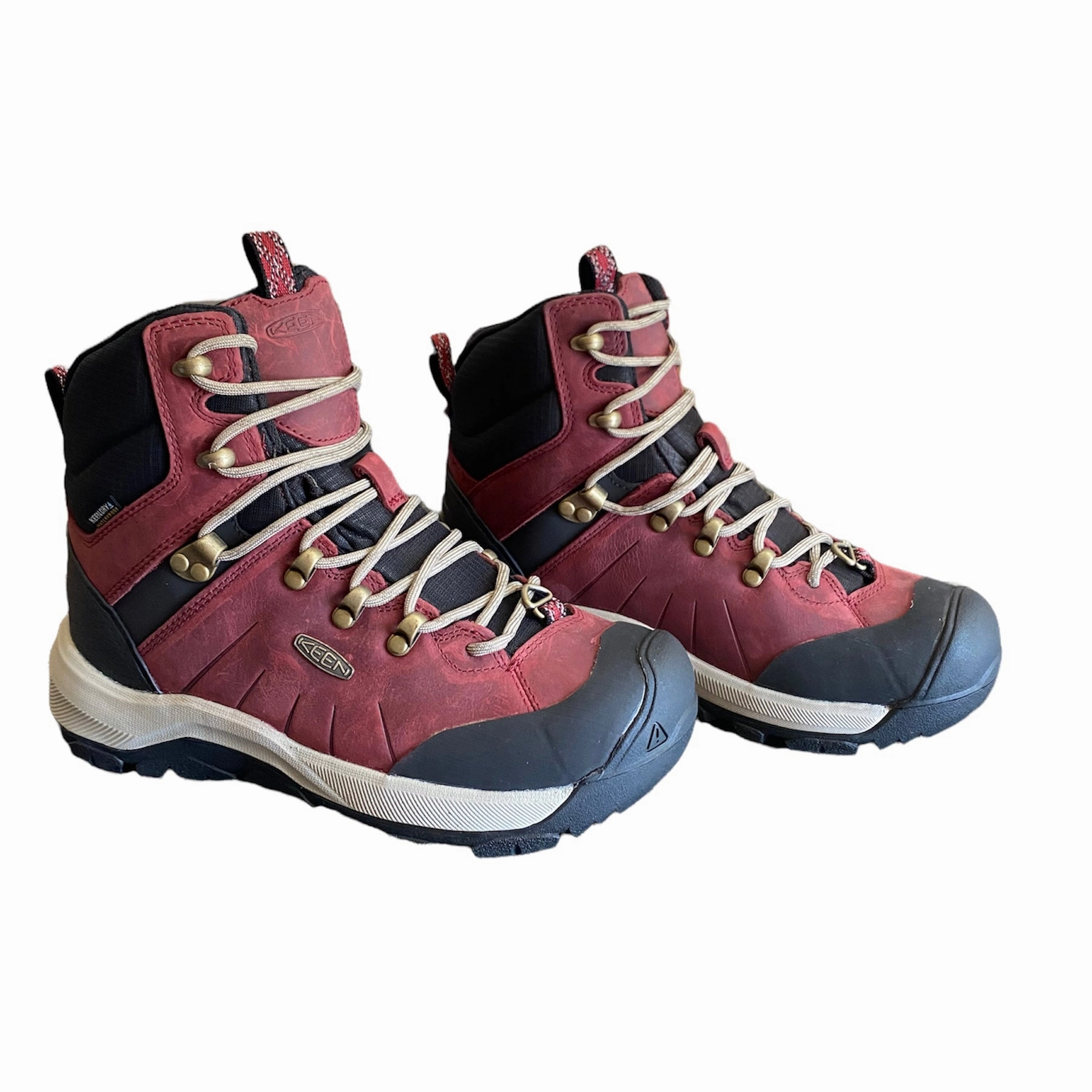 Barefoot Rain Boots Revel  IV Mid Polar Rhubarb/Plaza Taupe