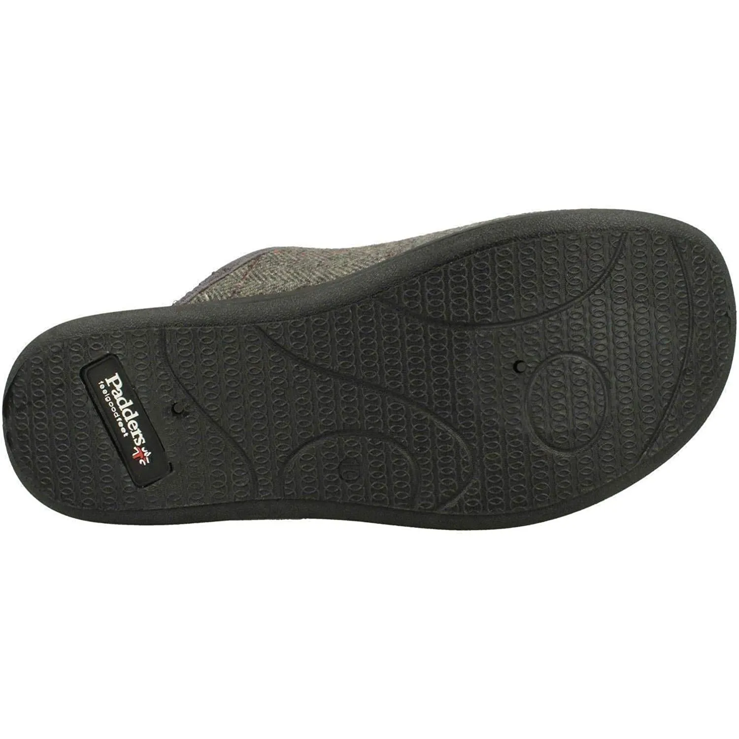 Happy Feet Sneaker Slippers Mens Wide Fit Padders Stag Mule Slippers