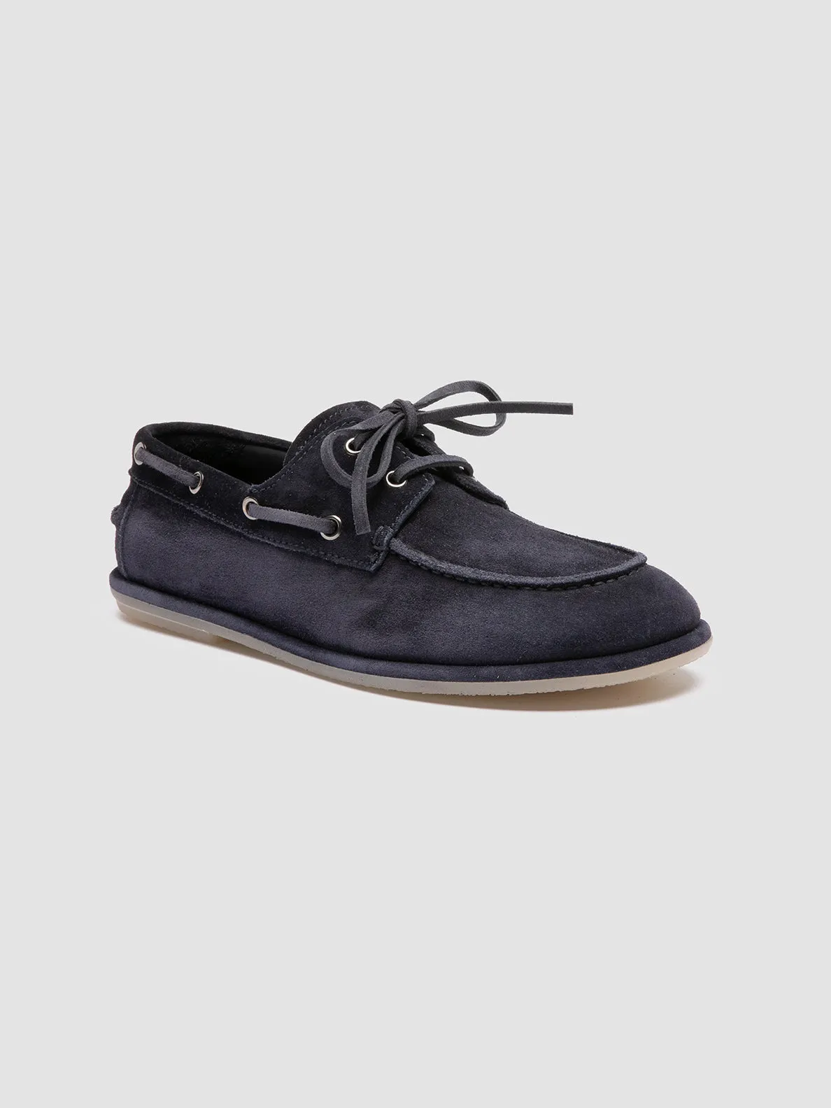 LOVE 101 - Blue Suede Boat Shoes Madden Lawrence Loafers
