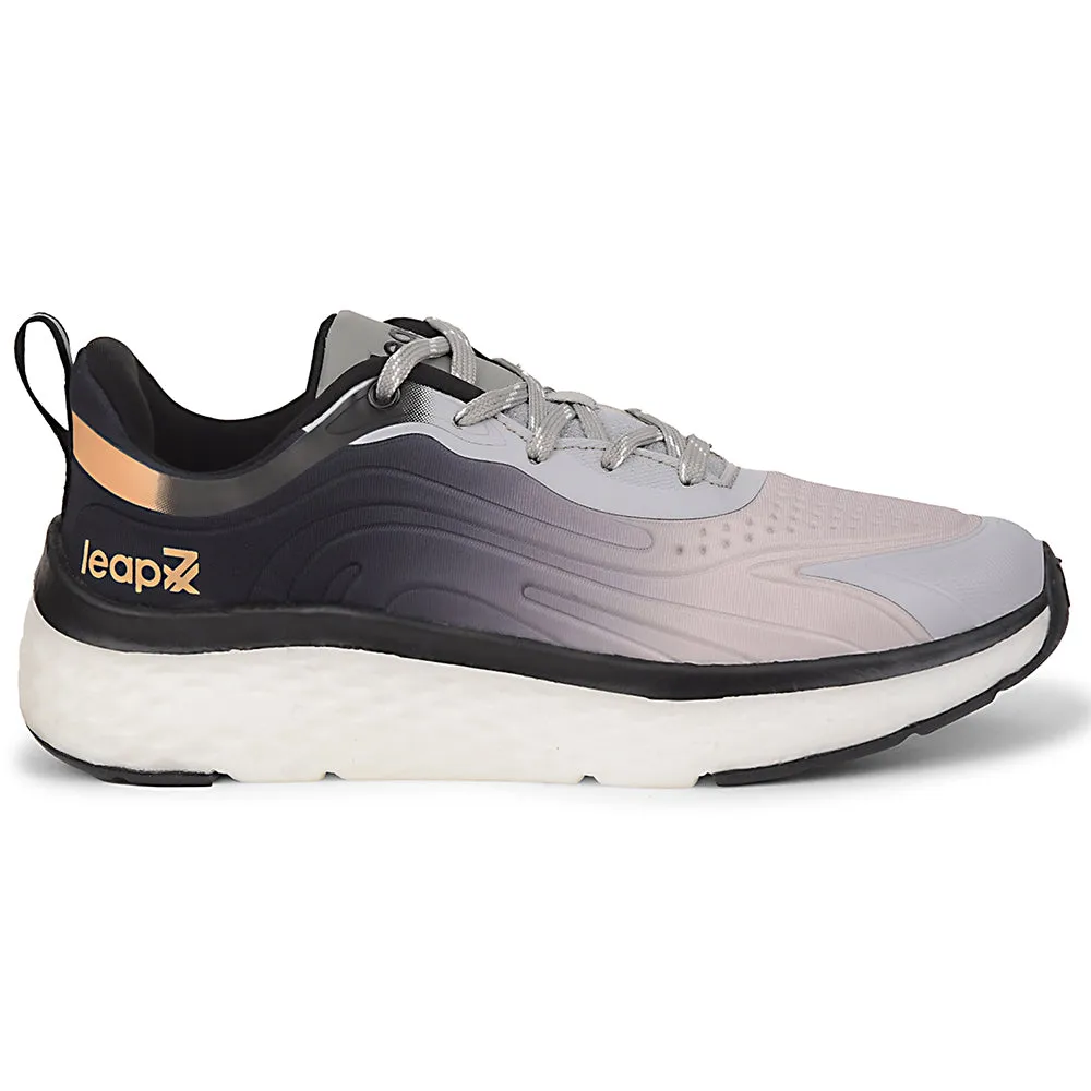 Leap7x Black Sports Lacing Running Shoes For Men NITRUN-10 By Liberty Good Running Shoes Under 100