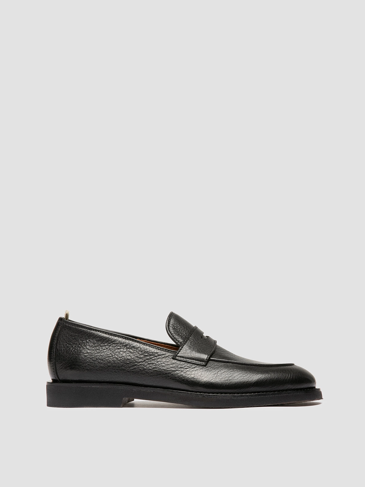 Loafers With Navy Suit OPERA FLEXI 101 - Black Leather Penny Loafers