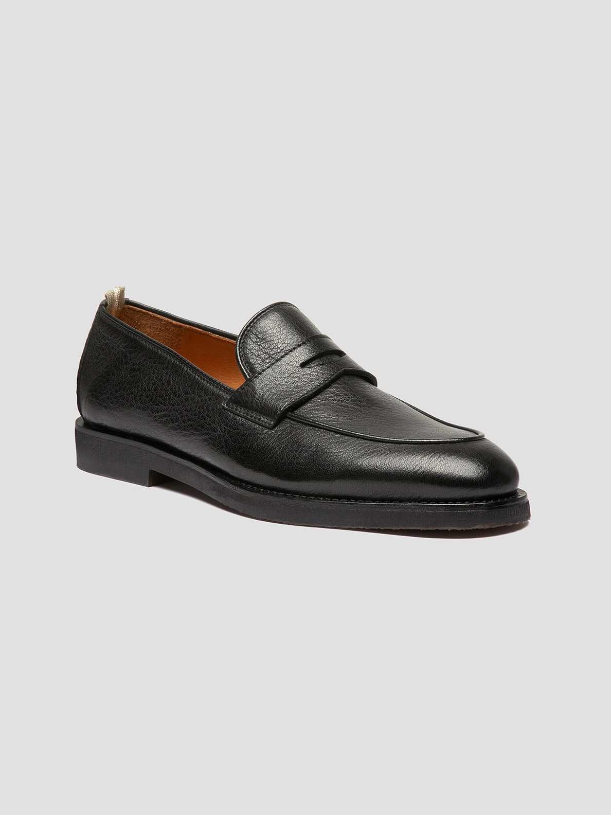 OPERA FLEXI 101 - Black Leather Penny Loafers Mountain Loafers