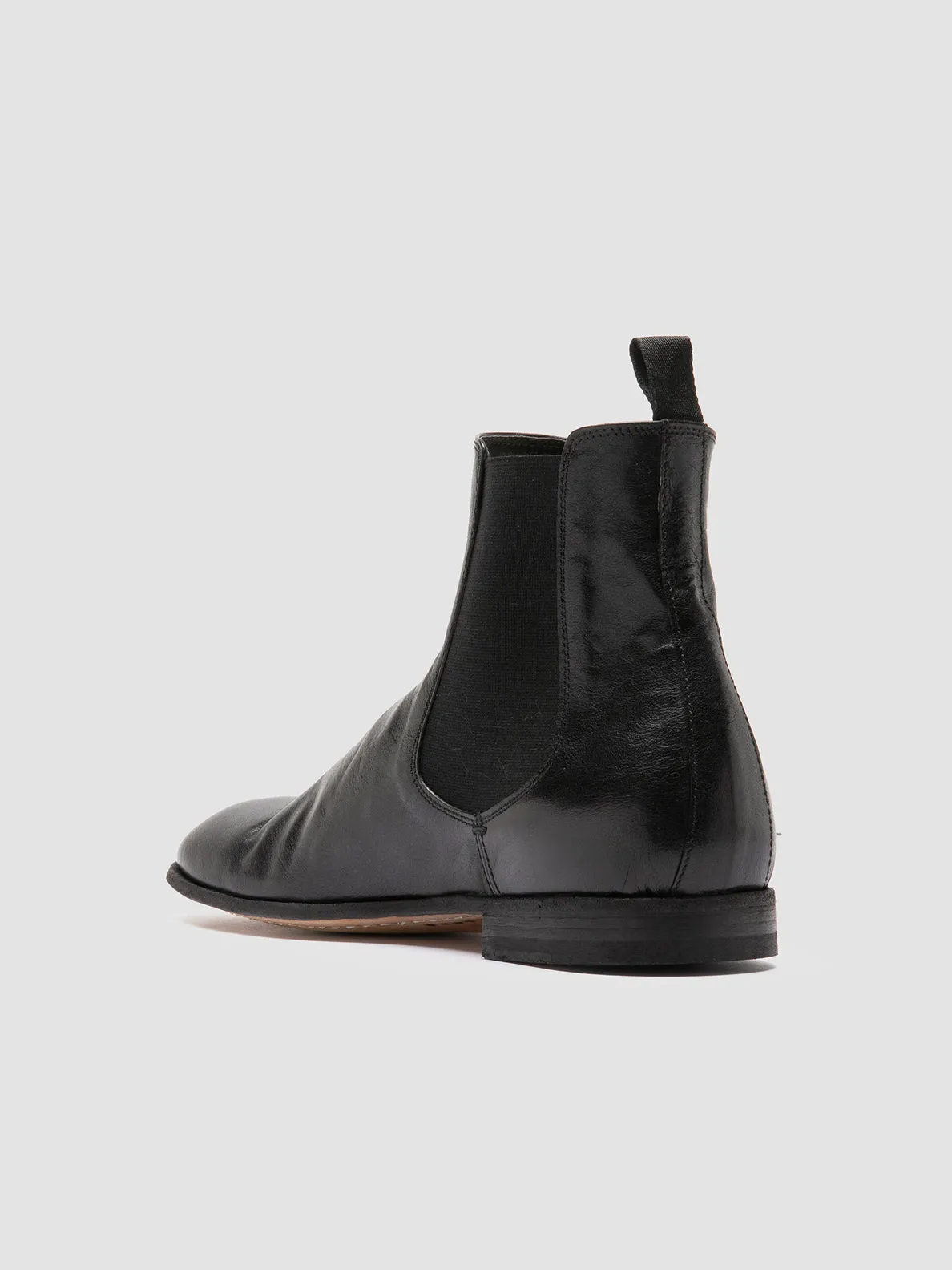 Ladies Boots Sale SOLITUDE 004 - Black Leather Chelsea Boots