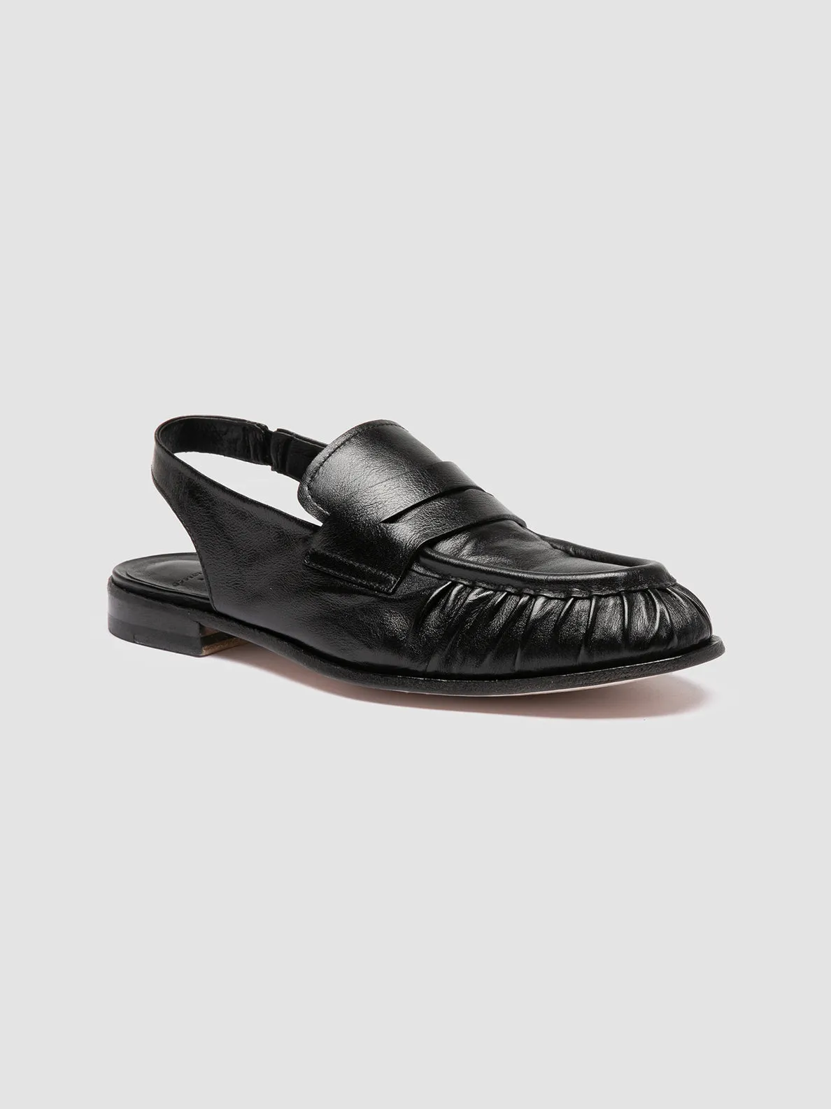 Sandals Summer SOLITUDE 102 - Black Leather Slingback