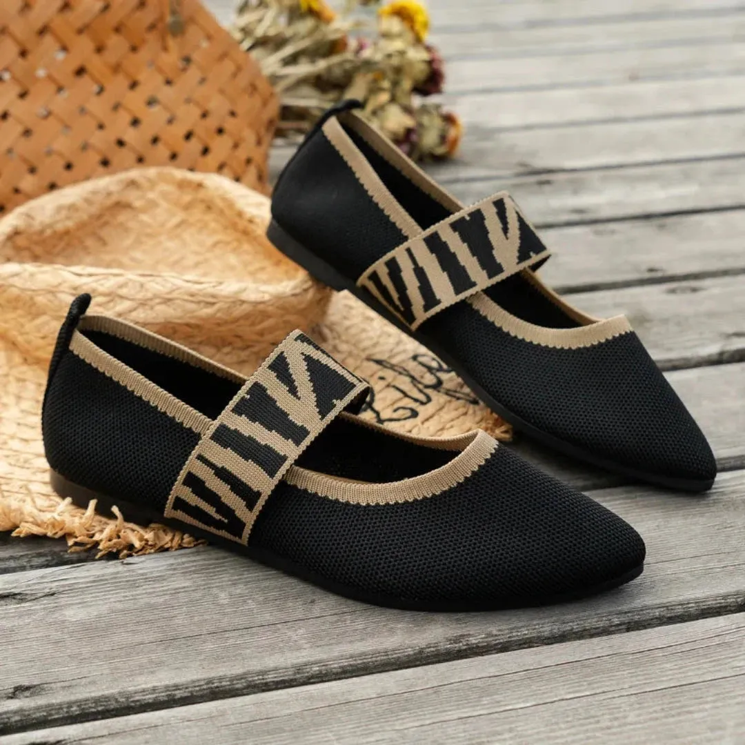 Chloe Pointed Toe Knit Mary Jane Flats Flats Dsw Shoes Sale