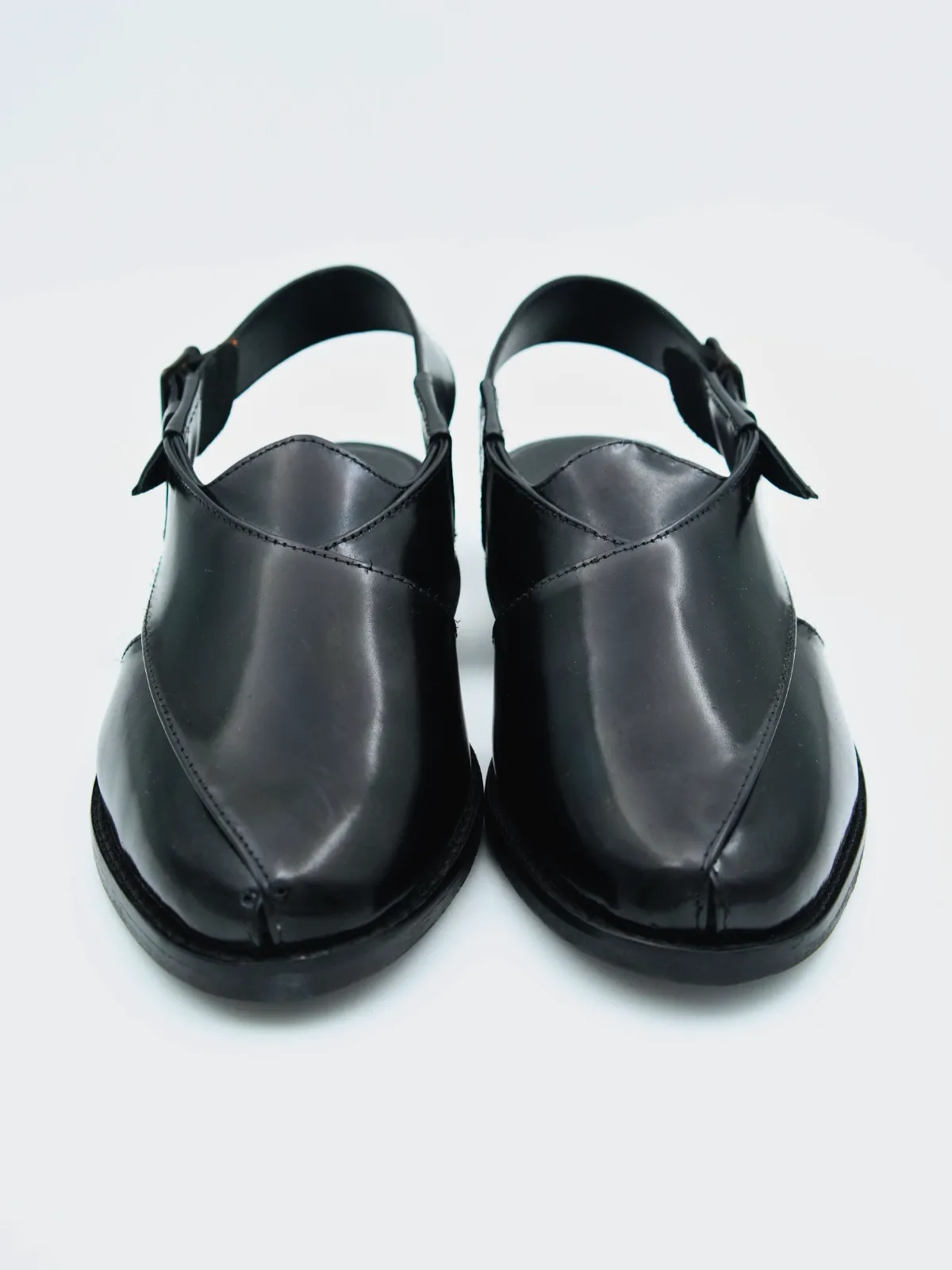 Woven Heeled Sandals Rampa Leather Ethnic Peshawari Sandals