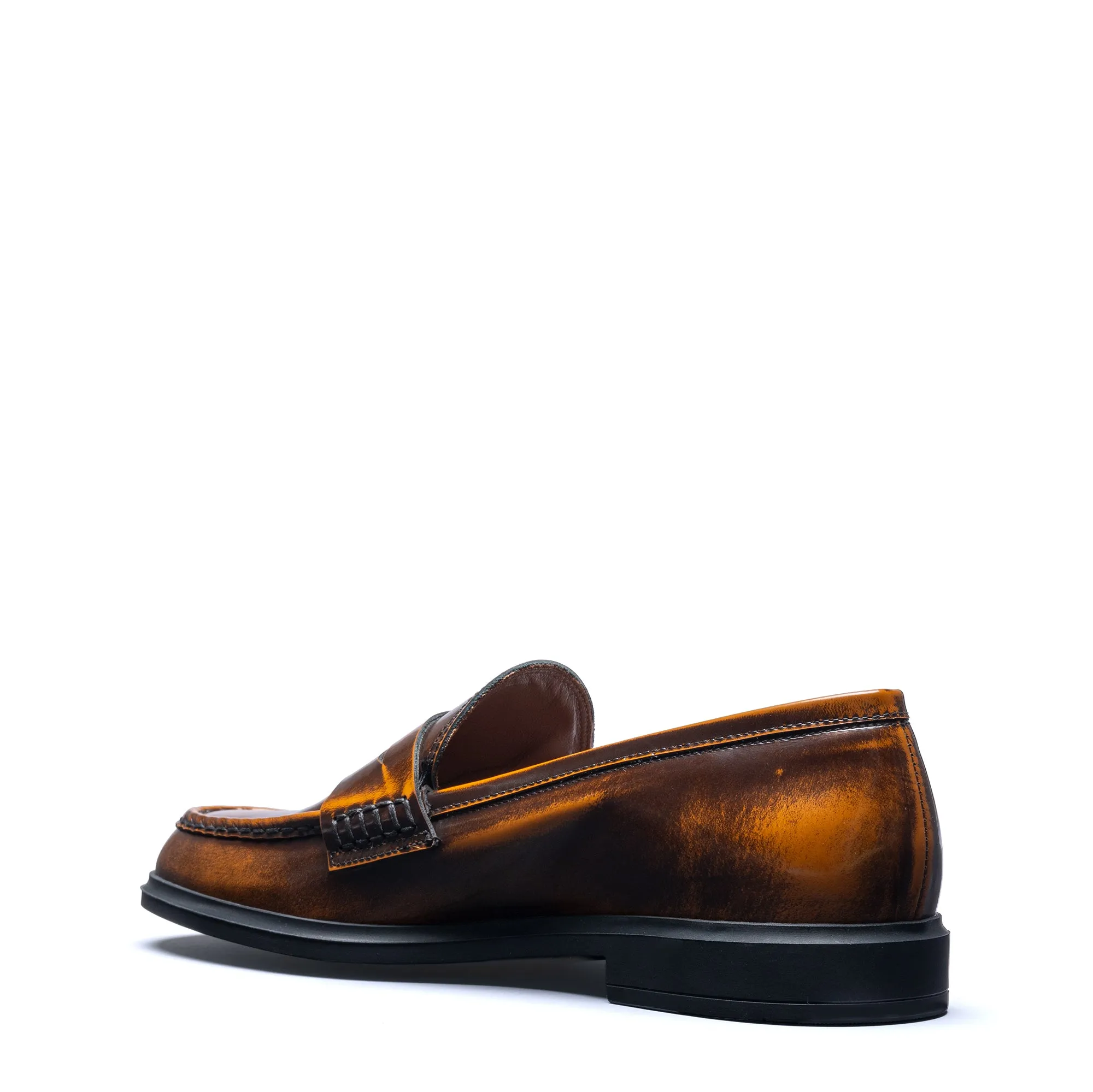 Vendme Blandine cognac spazzolato leather loafers Top Sider Tassel Loafers