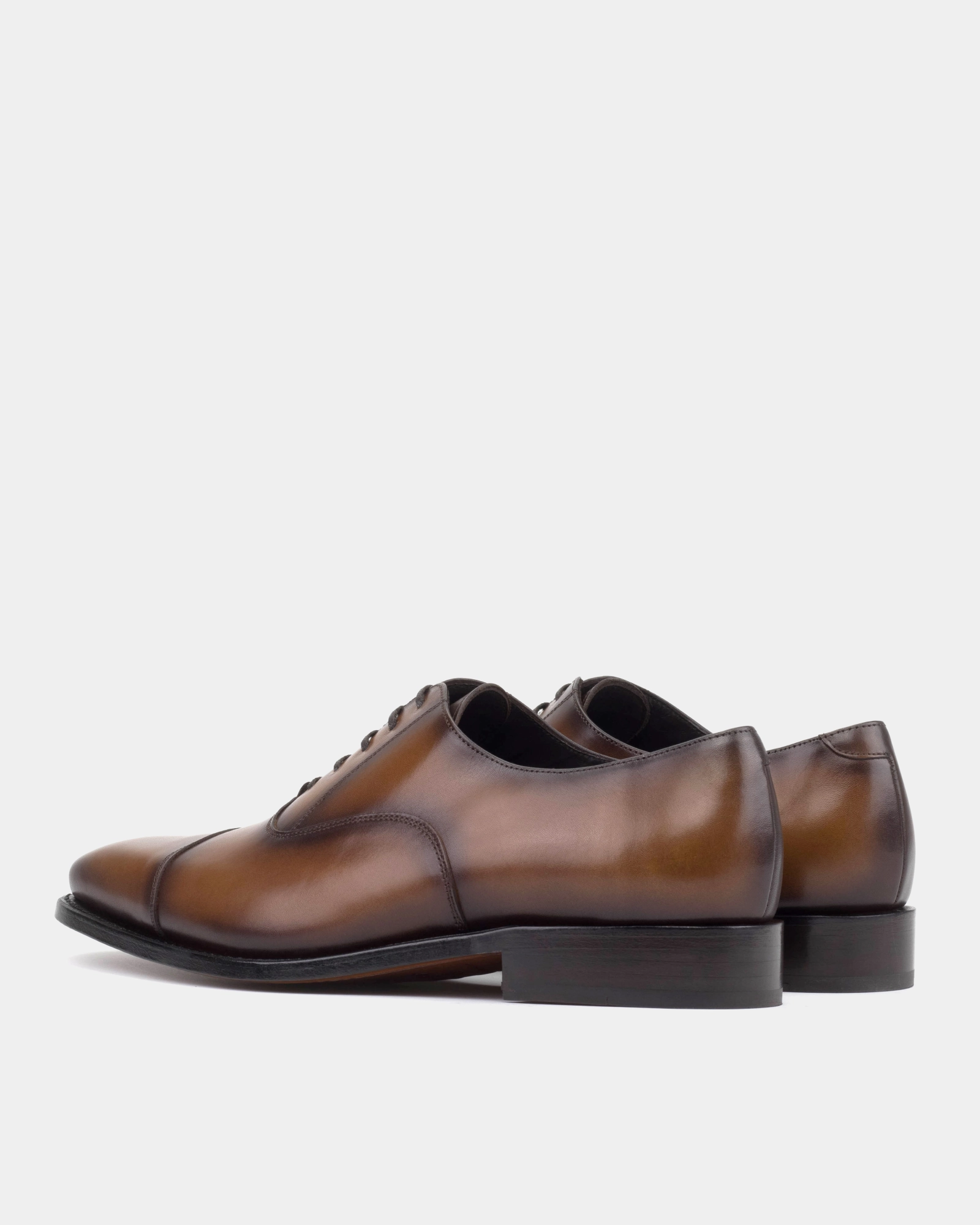 Ashford Cognac Cap Toe Oxford - 722 Dark Brown Oxford Shoes