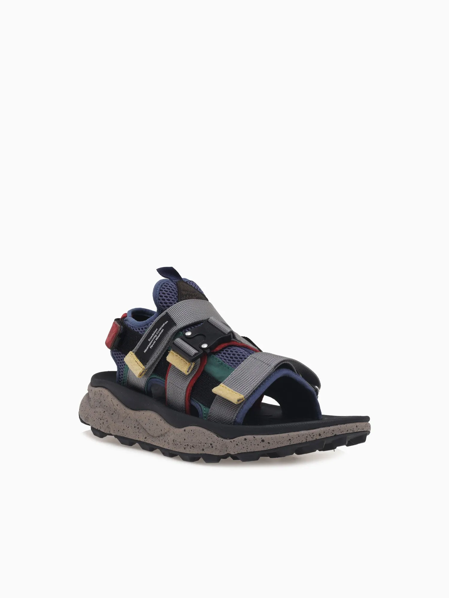 Slide Sandals Furry Spec 9 Man Navy Multi nylon Velour