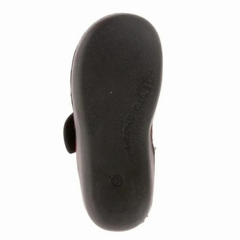 Kamik Cozylodge HK9004-REB Slippers Kids Red Plaid Moc Toe Shoes JDM1006 Bedroom Slippers With Support