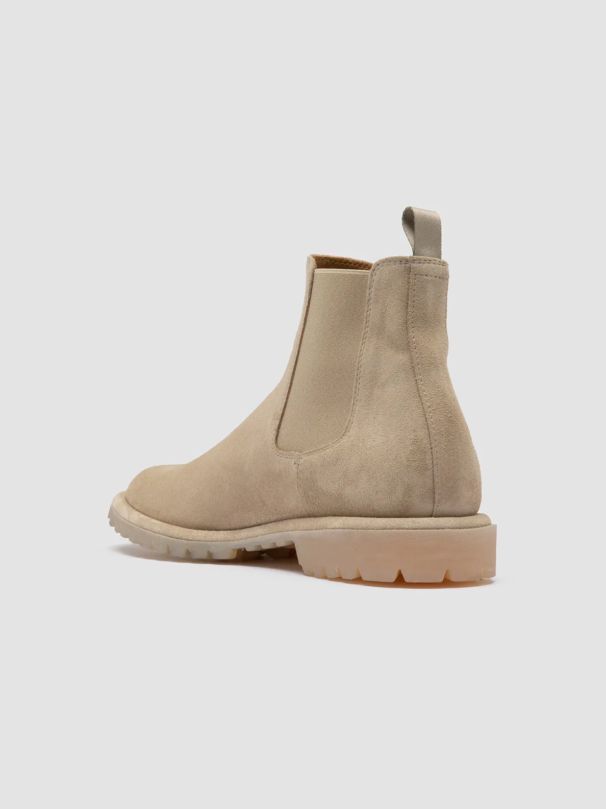 SPECTACULAR 014 - Beige Suede Chelsea Boots Boots With Spikes
