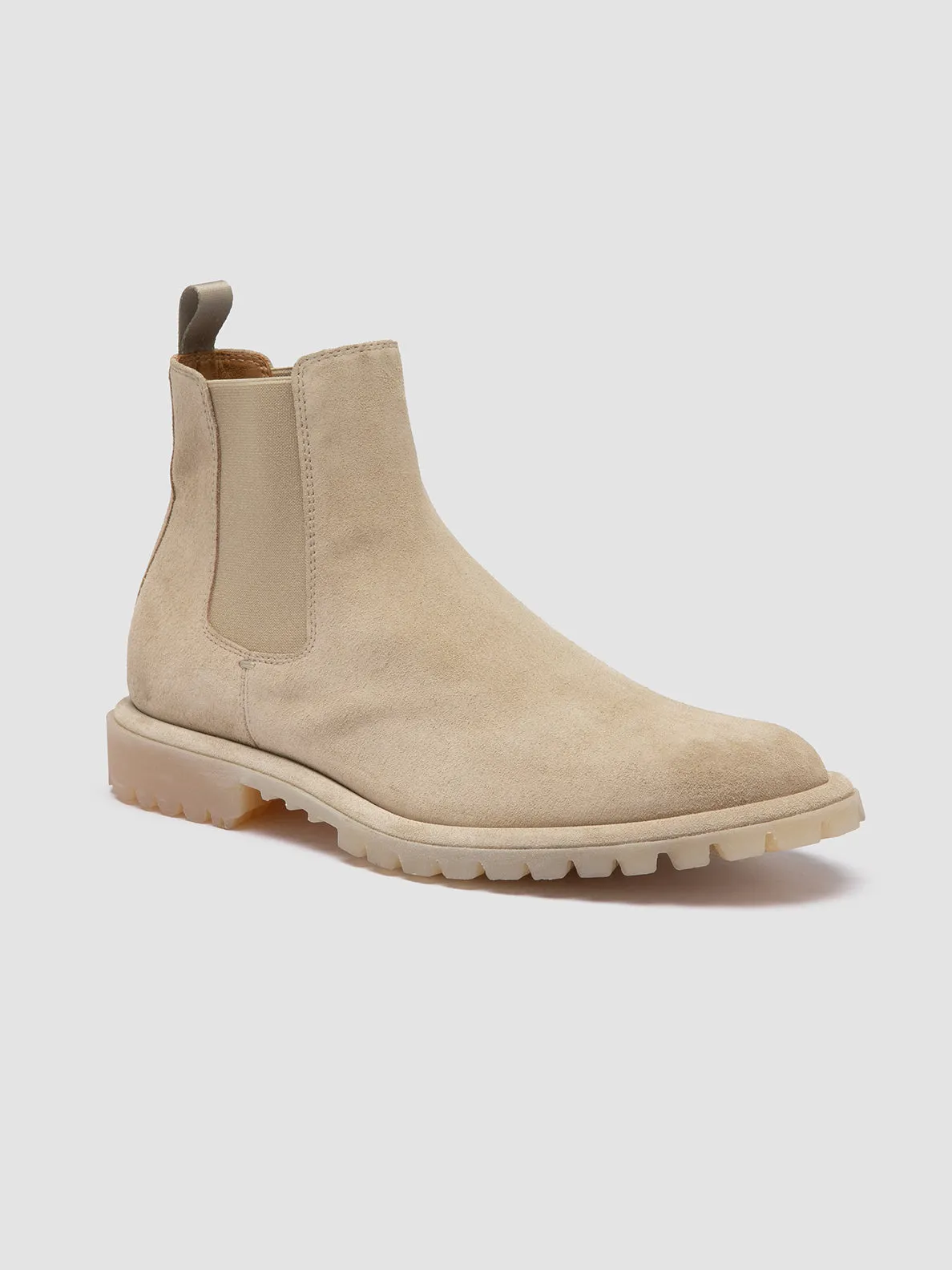 SPECTACULAR 014 - Beige Suede Chelsea Boots West Boots