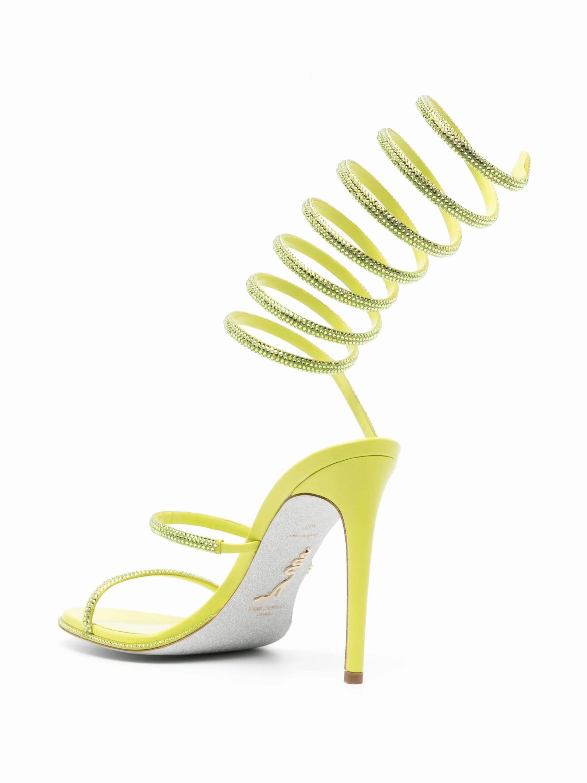 Shoe Show Sandals 105mm crystal-embellished spiral sandals