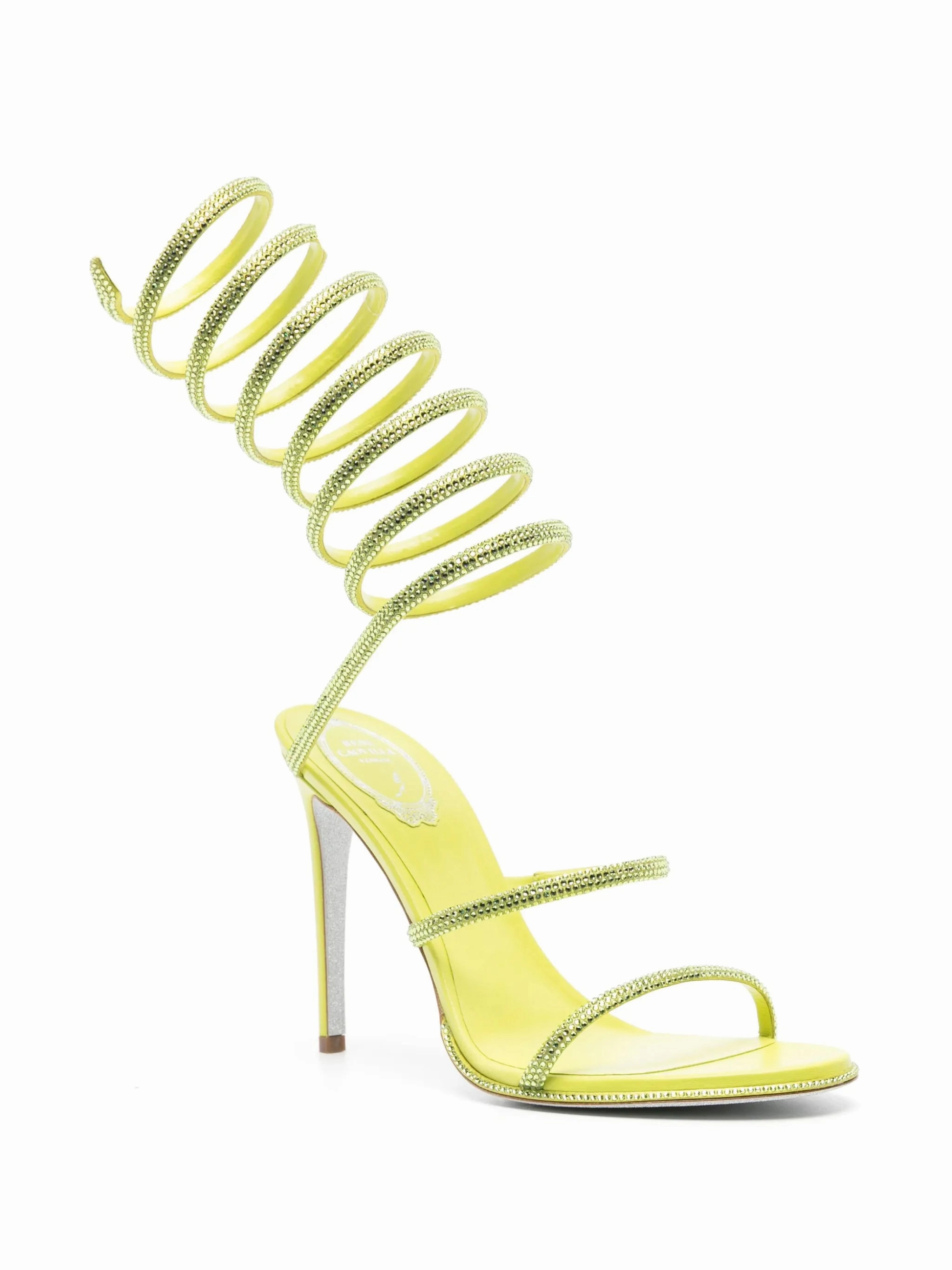 Celine Triomphe Sandals 105mm crystal-embellished spiral sandals