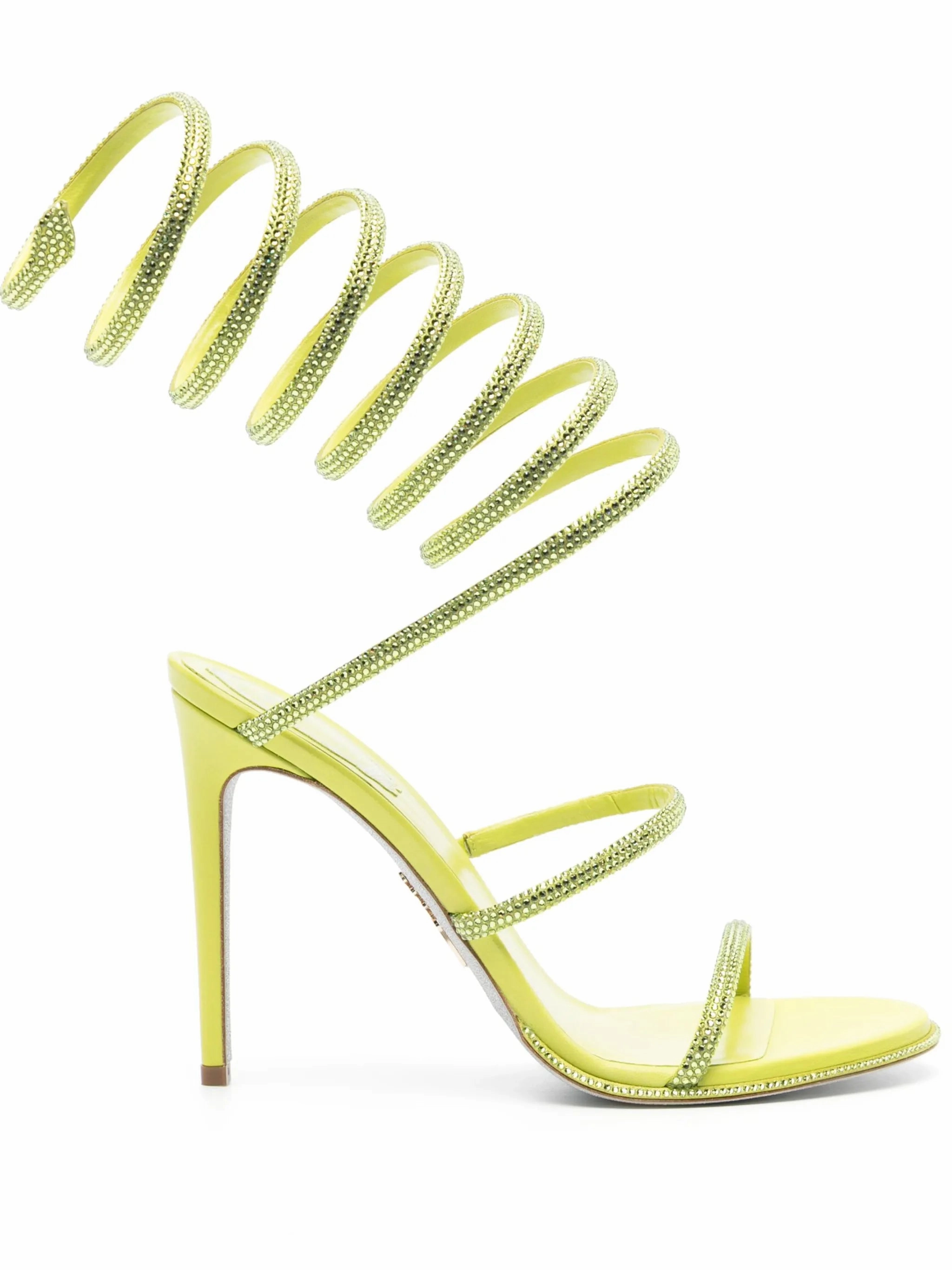 105mm crystal-embellished spiral sandals Jacquemus Sandals