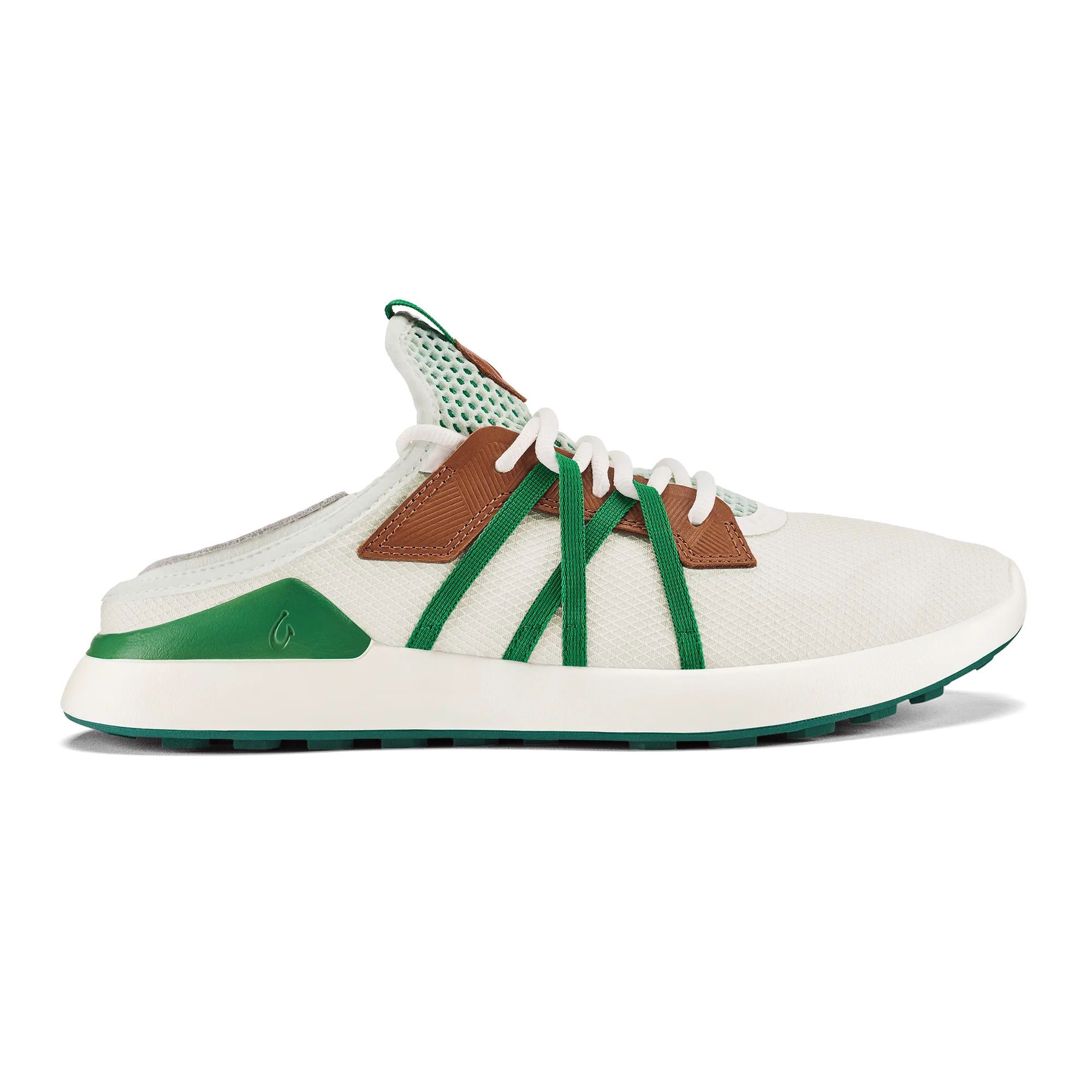Manele - White / Bamboo Back Sandals