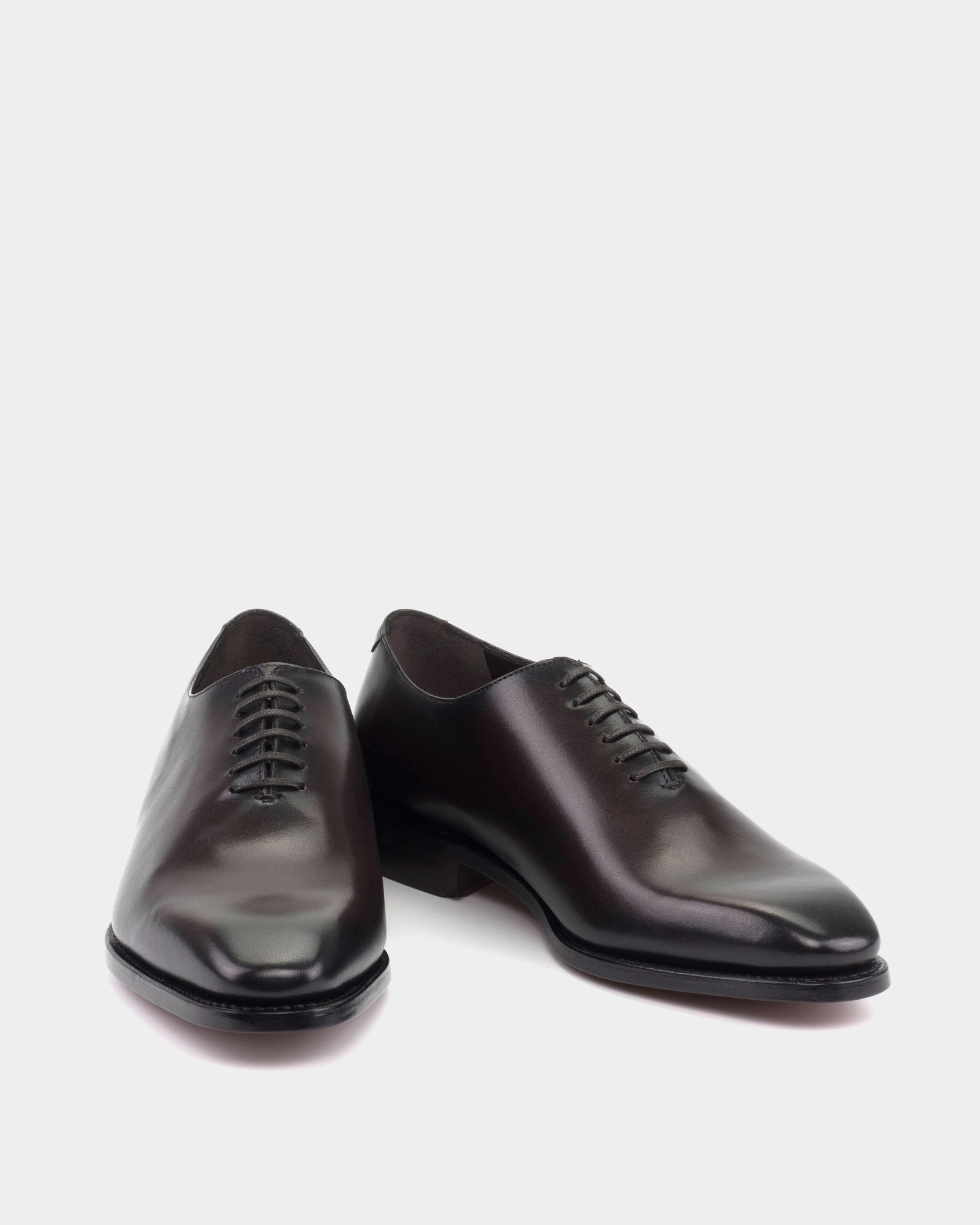 Dark Oxfords Vincent Dark Brown Wholecut with Half-Rubber Soles - 722