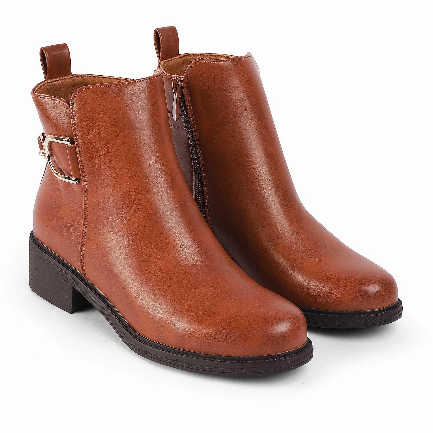 Tresmode Zurich Camel Women's Ankle-length Boots Hacienda Boots