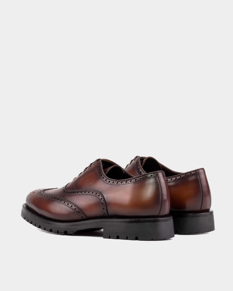 Outlet - Brown Full Brogue Oxford Upton Wingtip Oxfords