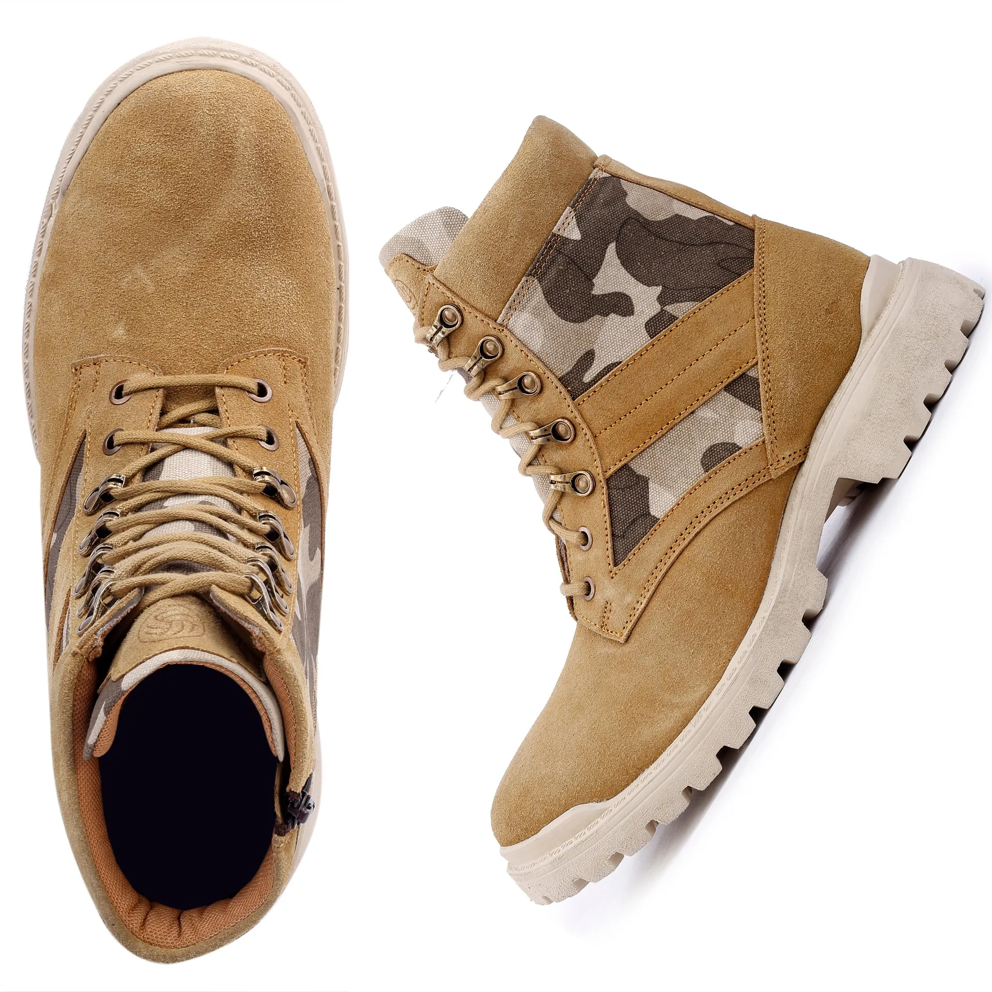 Wide Calf Leather Boots Bacca Bucci Military Boots